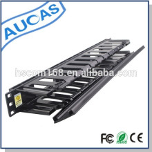 Plastique 1U 12 ports Système de gestion de câble de cabenceau de rack 19 pouces pour trier le cordon de raccordement